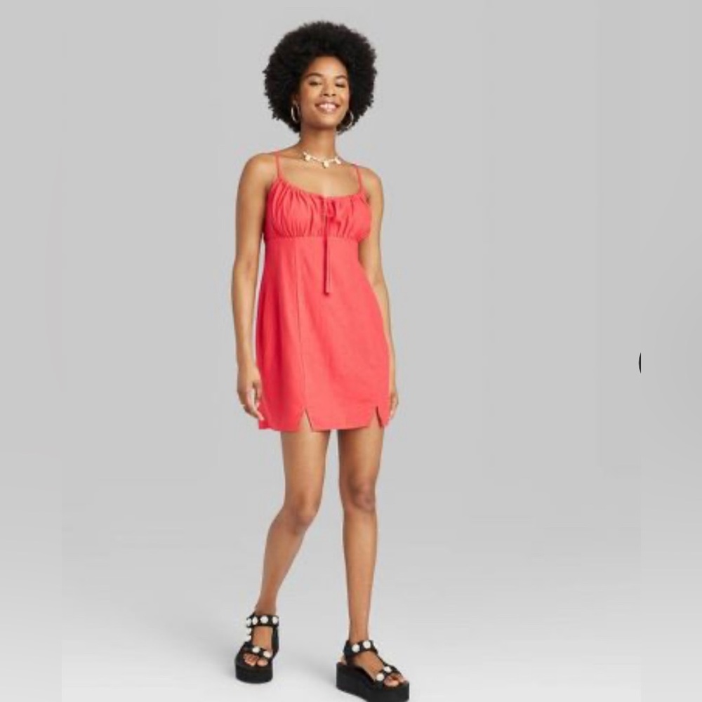 Wild Fable Ruched Linen Slip Dress : A look for every story.
NWT Size L